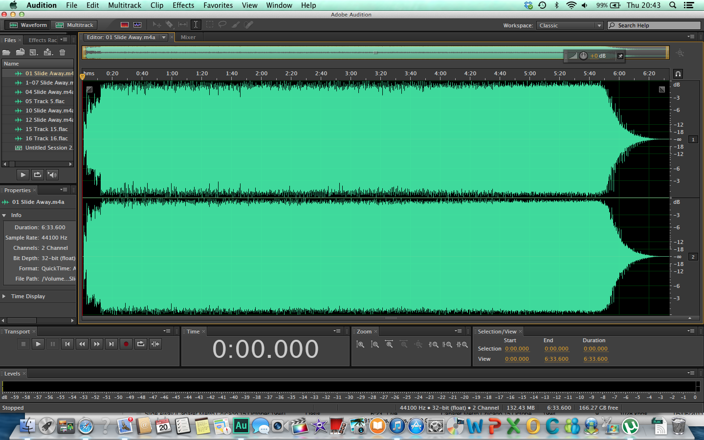 Waveform of Slide Away from 1-track promo CD